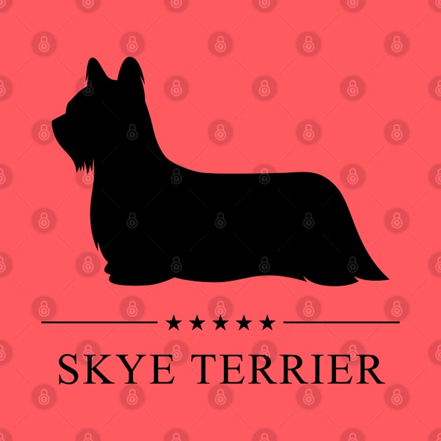 Skye Terrier Black Silhouette by millersye