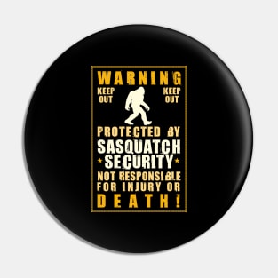 Sasquatch Security Bigfoot Pin