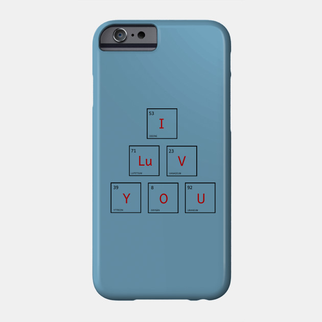 Nerd Love Periodic Table Words Phone Case Teepublic