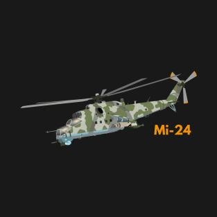 Russian Soviet Attack Helicopter Mi-24 T-Shirt