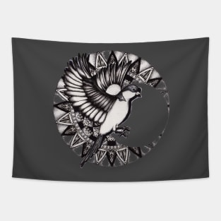 Heart Broken Sparrow Tapestry