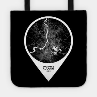 Kolkata, India City Map - Travel Pin Tote