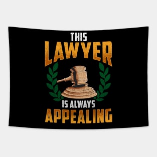 This Lawyer Is Always Appealing Funny Law Pun Tapestry