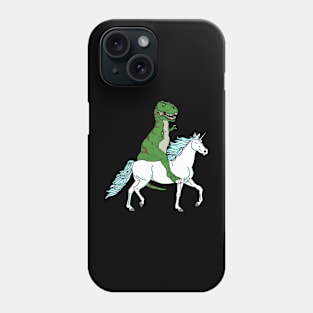 Unicorn Riding Dino Phone Case