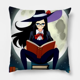 Bookworm Witch Pillow