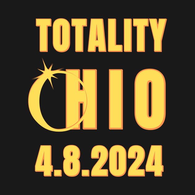 Totality Ohio 4.8.2024 Total Solar Eclipse by Little Duck Designs