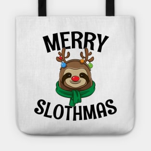 Gift For Sloth Lovers Merry Slothmas Tote