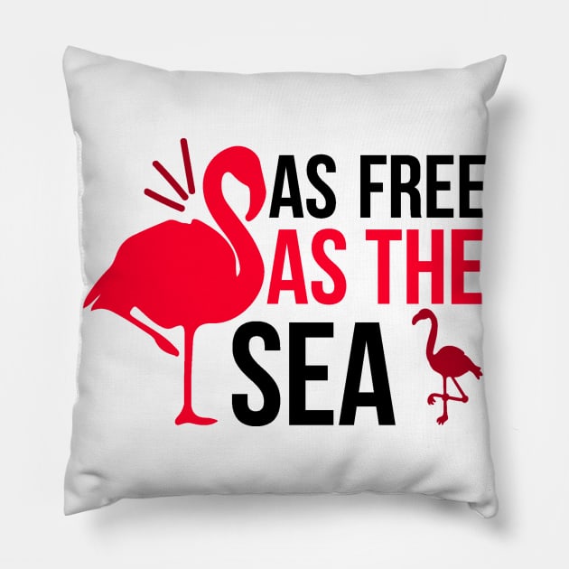 As Free As The Sea Pillow by CosmicCat