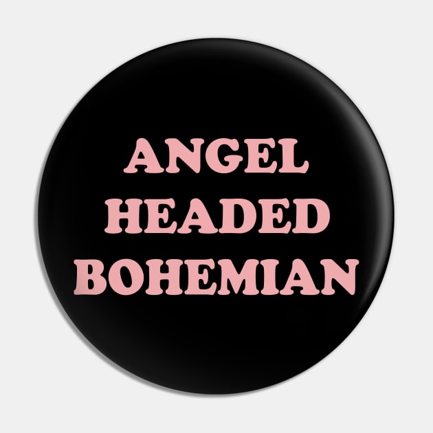 Angel Headed Bohemian Czech Funny Pin by Whimsical Splendours