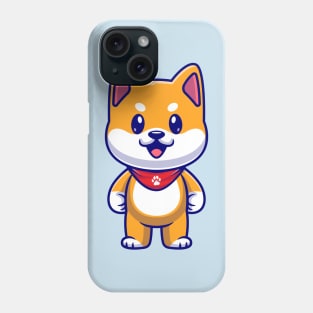 Cute Shiba Inu Standing Cartoon Phone Case