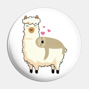 Llama and friend Pin