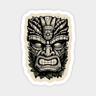 Ward Off Evil with this Island Tiki Mask Design by gnarly Magnet