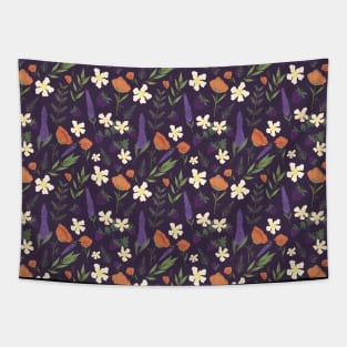 Northern California Floral Repeat Pattern Tapestry