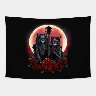 Red Moon Rockers Tapestry