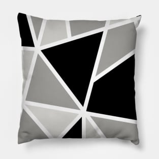 Black and white Geometric  Art Pillow
