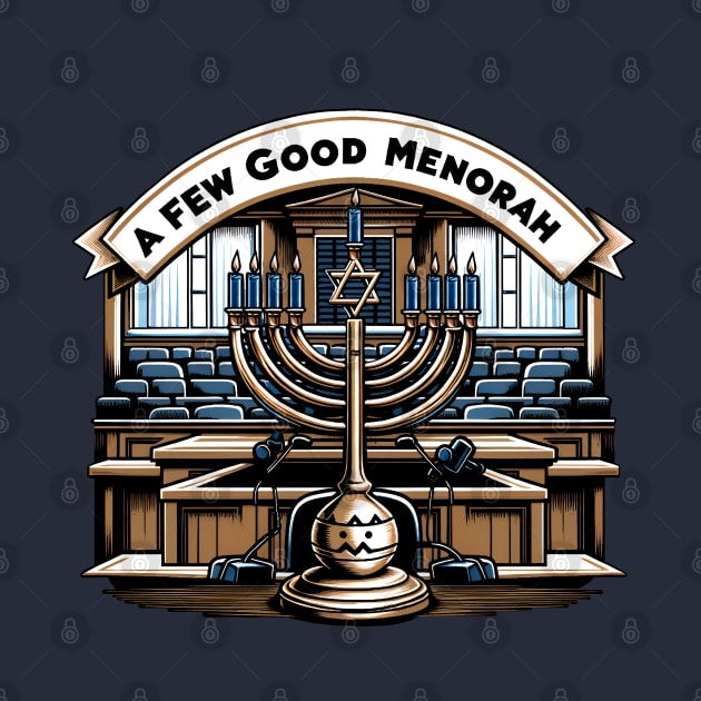 Funny Hanukkah - A Few Good Menorah by Shirt for Brains