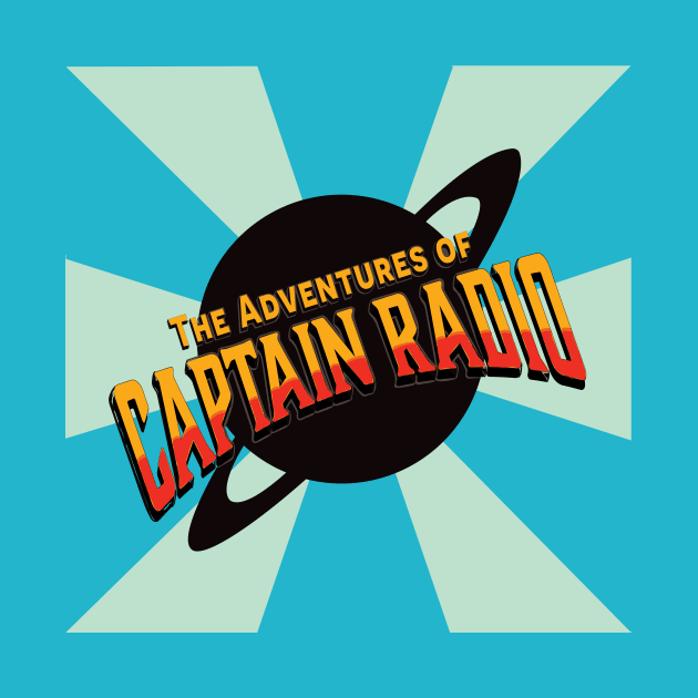 The Adventures of Captain Radio Podcast Logo with Background by Obscure Studios