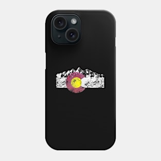 Colorado Flag Mountains Phone Case