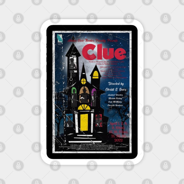 Clue movie t-shirt Magnet by San9 pujan99a