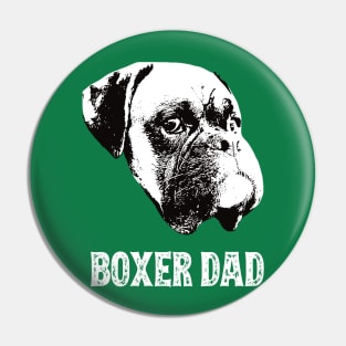 Boxer Dog Dad Pin