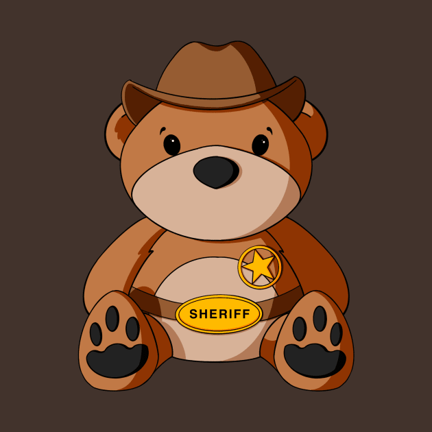 Sheriff Teddy Bear by Alisha Ober Designs