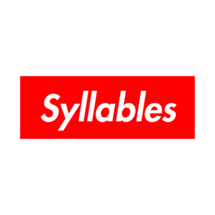 Syllables - design 01 T-Shirt