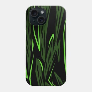 Green Abstract shapes Phone Case