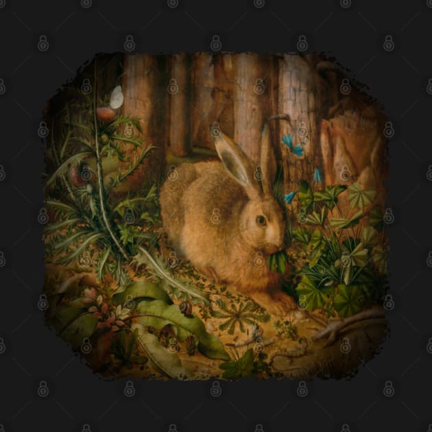 A Hare In The Forest by quingemscreations
