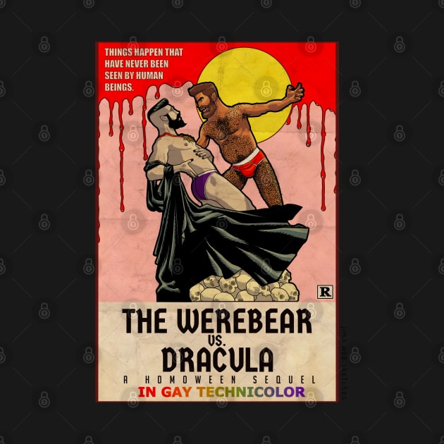 The Werebear vs. Dracula by Jims_wee_sketches