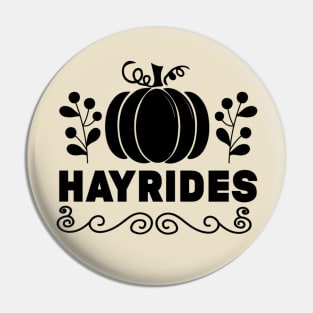 Hayrides Simple Lettering Pin
