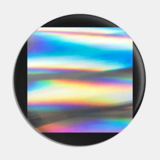 Rainbow Hologram Wave Pin