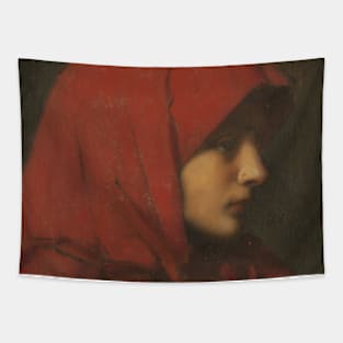 Paysanne (Femme Capuchon Rouge) by Jean-Jacques Henner Tapestry