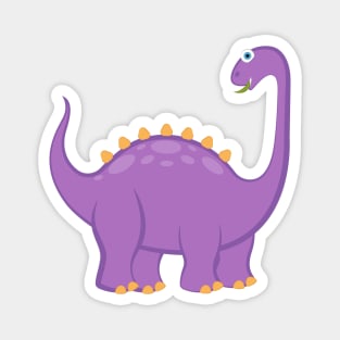 Purple Stegosaurus baby dinosaur Magnet