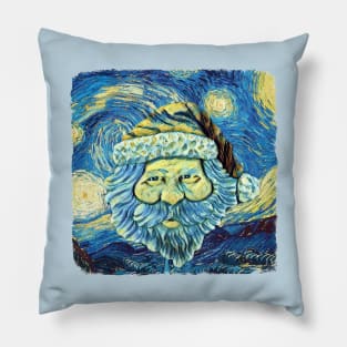 Santa Van Gogh Style Pillow