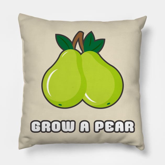 Grow A Pear Pillow by ctlart