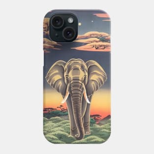 Vintage Elephant Lover in the Wildlife Jungle Phone Case