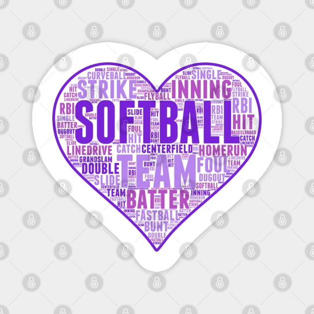 Softball Magnet by hcohen2000