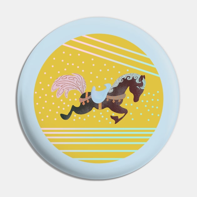 Retro Galloping Horse Pin by MSBoydston