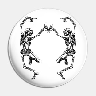 dancing skeletons at halloween party Pin