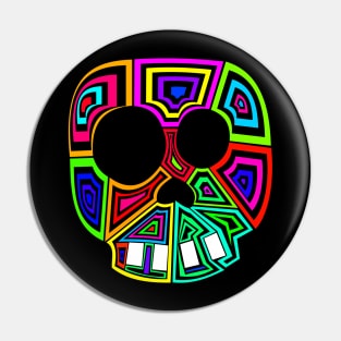 Colorful Skull Pin