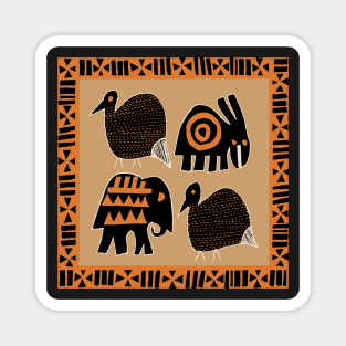 African Safari Animals Magnet