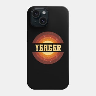 Vintage Proud Name Yeager Birthday Gifts Circle Phone Case