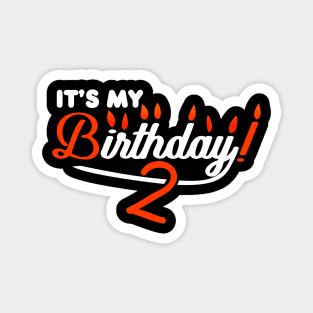 It's my 2. Birthday Gift Magnet