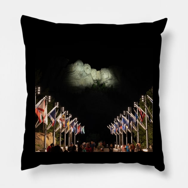 Mt Rushmore Pillow by 4-eyes Photo