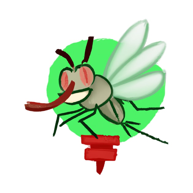 Cute Mosquito Drawing by Play Zoo