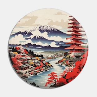 Nisshin Japan Vintage Poster Tourism Pin