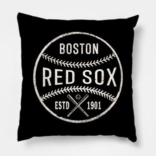 Vintage Boston Red Sox 2 by Buck Tee Pillow