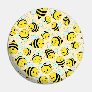 Chibi Bees Pattern Pin