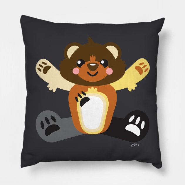 Bear Pride Flag Teddy Bear Pillow by CKline