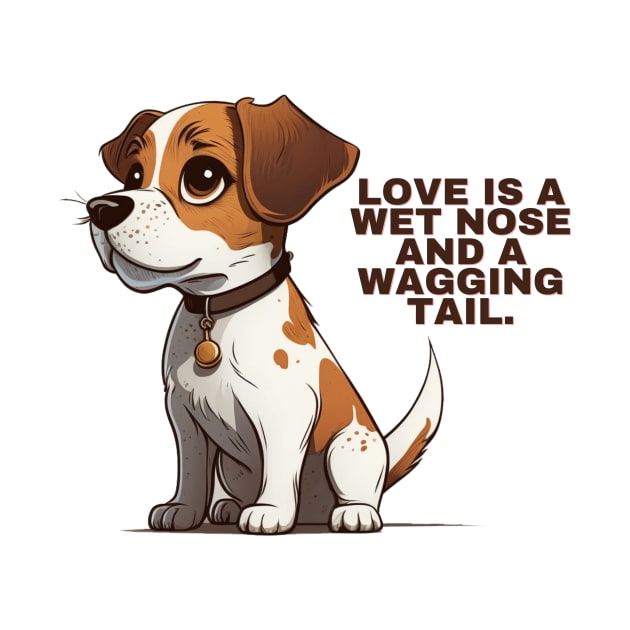 Love is a wet nose by twitart